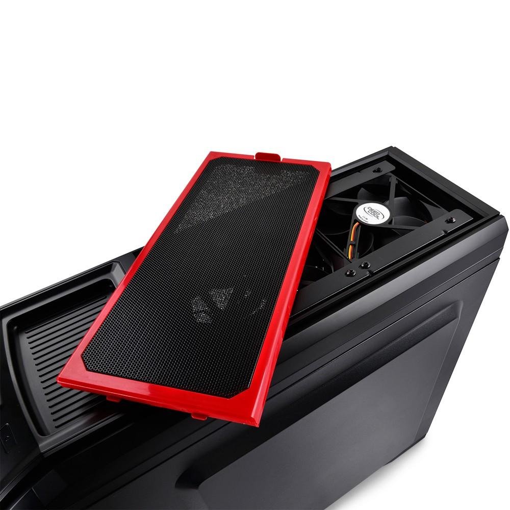 Imagem 2 de 14 do produto Gabinete DeepCool Kendomen Red ATX/MICRO-ATX/MINI-ITX sem Fonte KDM5FBKRD
