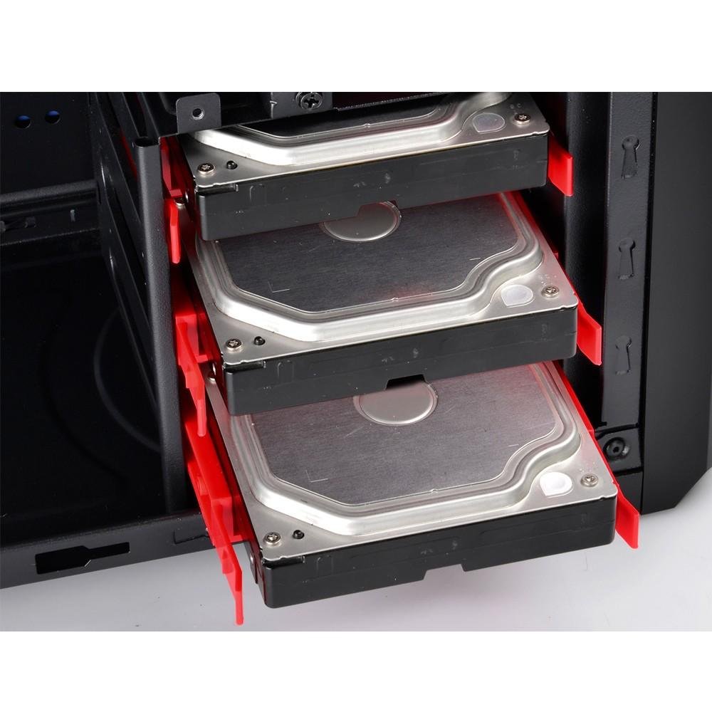 Imagem 14 de 14 do produto Gabinete DeepCool Kendomen Red ATX/MICRO-ATX/MINI-ITX sem Fonte KDM5FBKRD