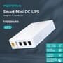 Mini Nobreak Marsriva KP3, 18W, 3 saídas DC, USB, 10.000mAh, Branco