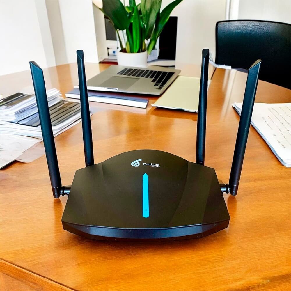 Roteador FastLink Telecom FLT X3000, Wi-Fi6, Dual Band, Preto - view 3