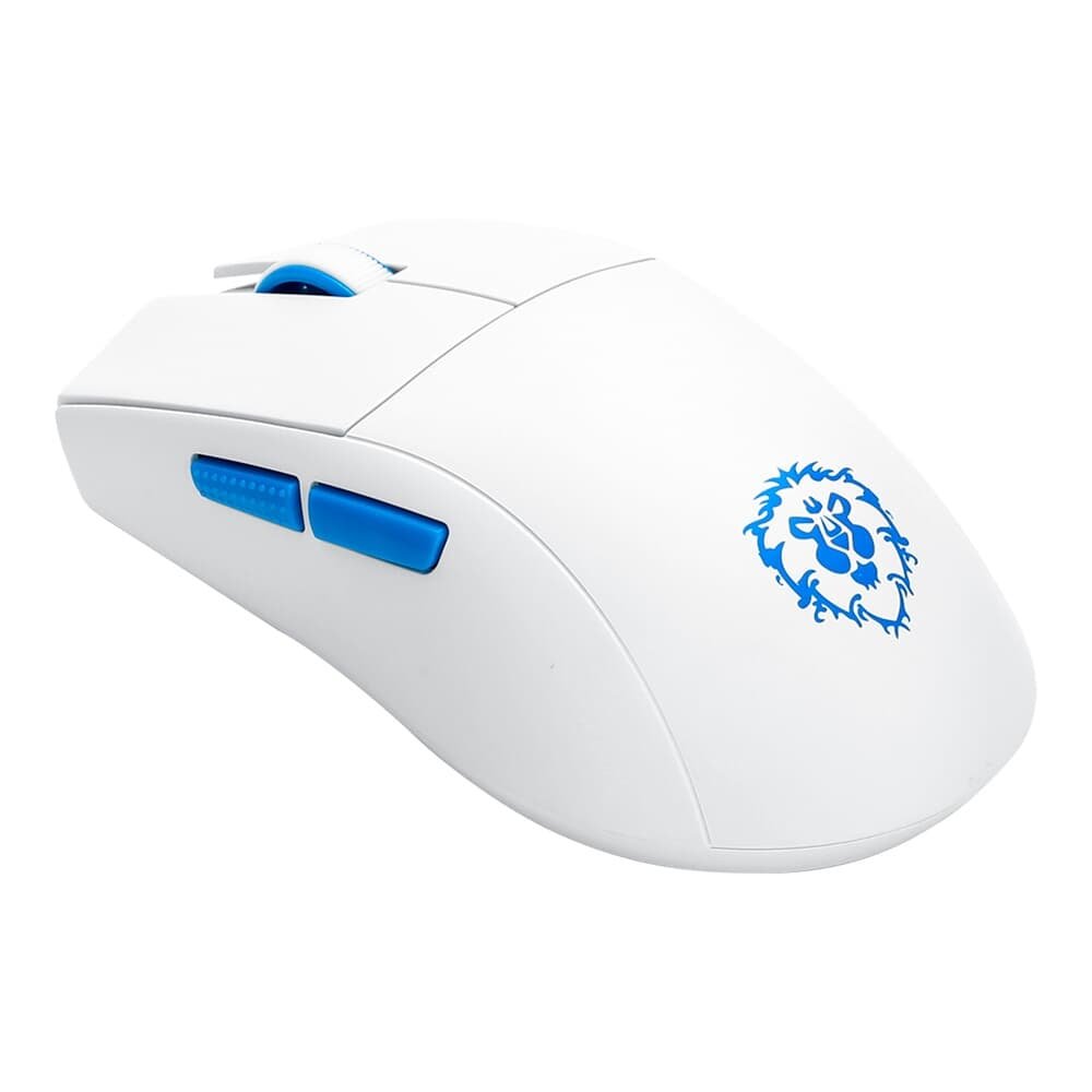 Imagem 4 de 6 do produto Mouse Gamer Sem Fio Redragon King Pro Aliança Do World Of Warcraft, até 26000DPI, Bluetooth e USB Tipo-C, Branco - 6975763145166