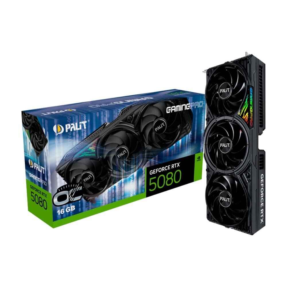 Placa de Vídeo Palit GamingPro OC RTX 5080 16GB
