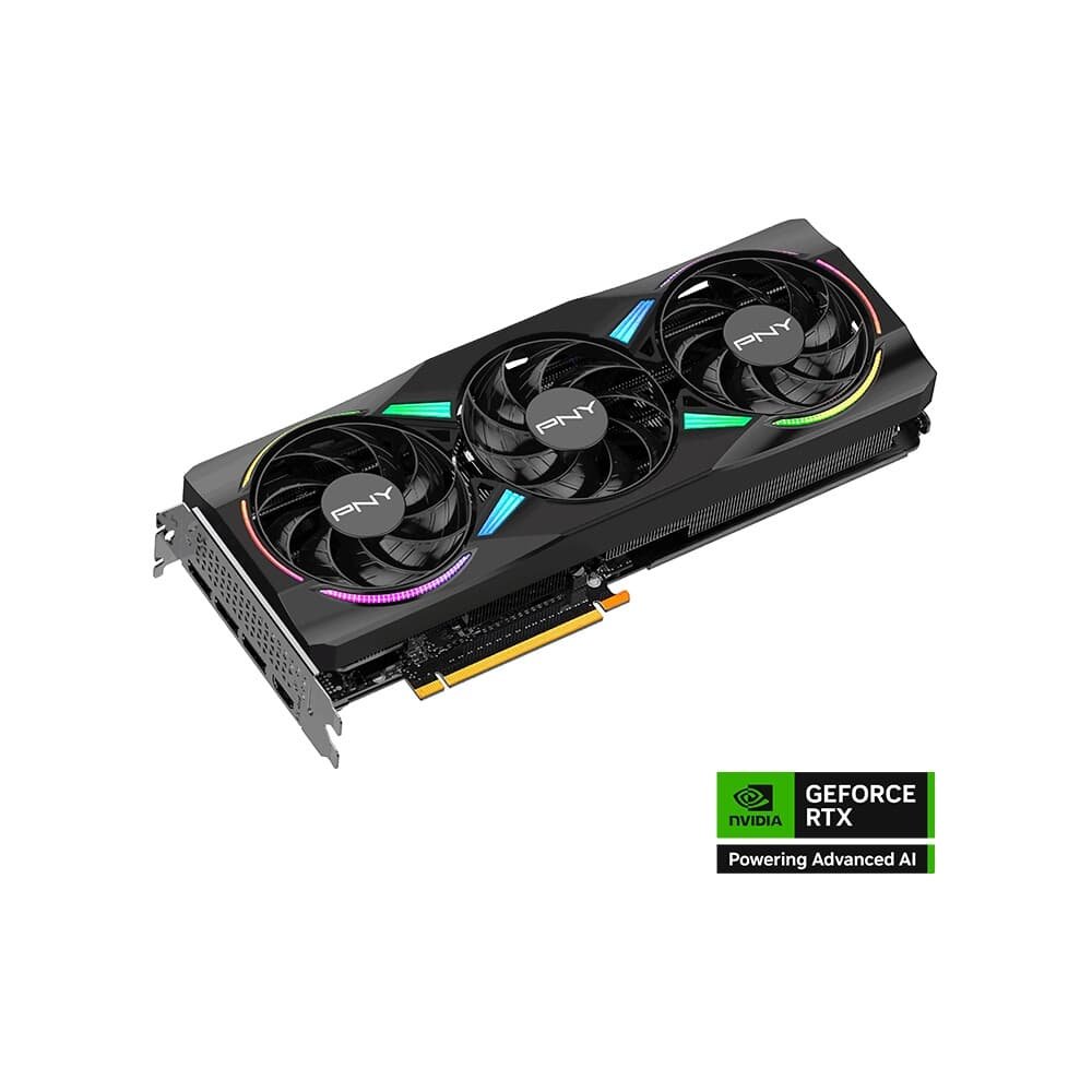 Placa de Vídeo PNY RTX 5070 NVIDIA GeForce, ARGB, 12GB, GDDR7, 192-bit, Overclocked, Triple Fan, DLSS 4 - VCG507012TFXXPB1-O