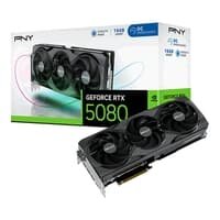 Kabum Placa de Vídeo PNY RTX 5080 Overclocked NVIDIA GeForce, 16GB, GDDR7, G-Sync, Ray Tracing, DLSS 4, HDR, Triple Fan - VCG508016TFXPB1-O image