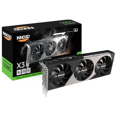 Placa de Vídeo Inno3D RTX 5080 X3 NVIDIA GeForce, 16GB, GDDR7, G-Sync, Ray Tracing, DLSS 4, HDR -  N50803-16D7-176068N