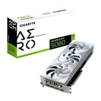 Kabum Placa de Vídeo Gigabyte RTX 5080 AERO OC, NVIDIA, 16GB, GDDR7, BIOS DUAL, IA com FP4, DLSS 4 - GV-N5080AERO OC-16GD G10 image