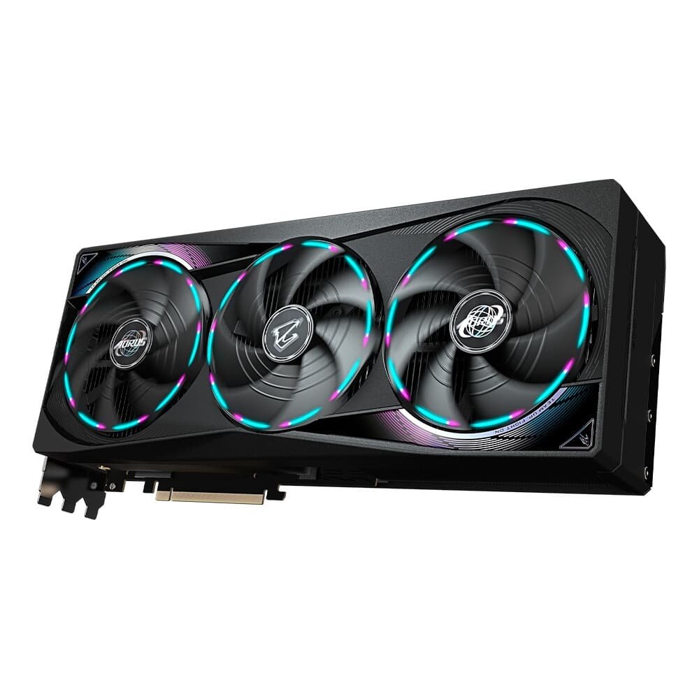 Placa de Vídeo Gigabyte RTX 5080 AORUS MASTER, NVIDIA, 16GB, GDDR7, BIOS DUAL, IA com FP4, DLSS 4 - GV-N5080AORUS M-16GD G10 Placa de Vídeo Gigabyte RTX 5080 AORUS MASTER, NVIDIA, 16GB, GDDR7, BIOS DUAL, IA com FP4, DLSS 4 - GV-N5080AORUS M-16GD G10