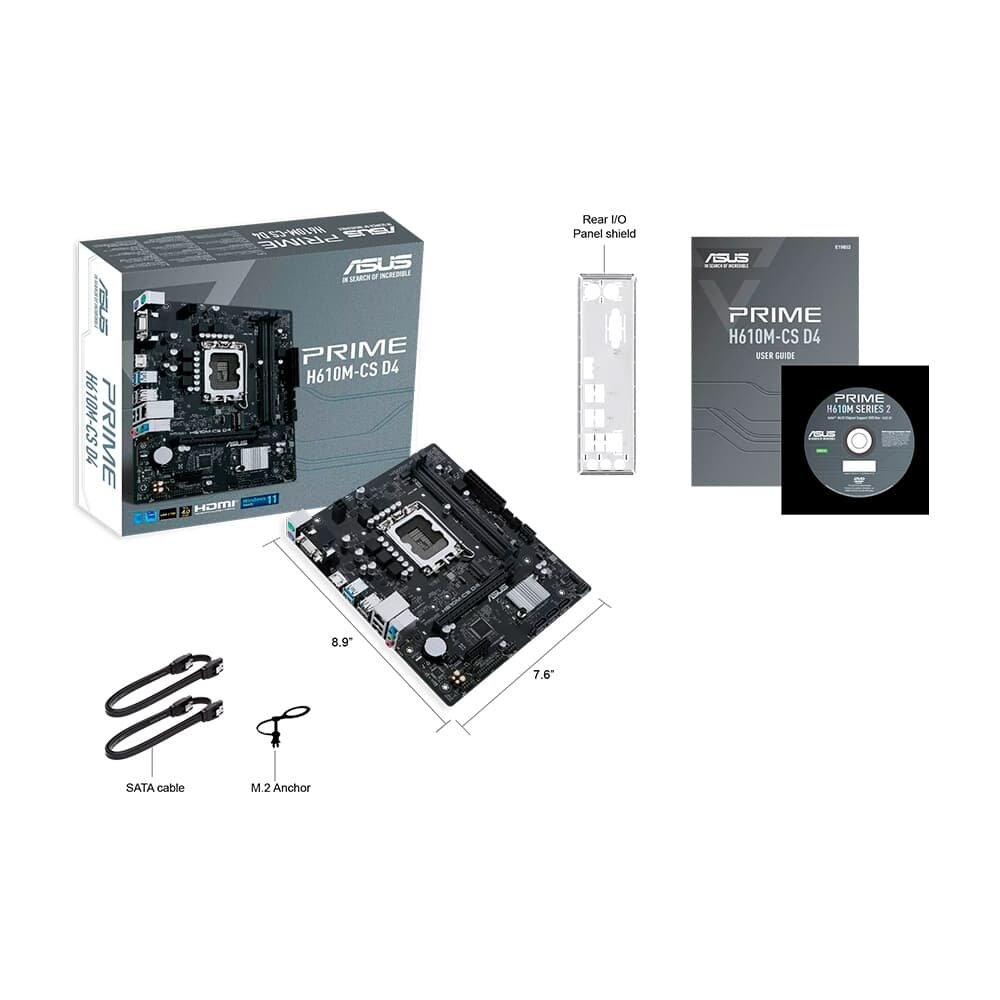 Placa Mãe ASUS PRIME H610M-CS D4, LGA 1700, mATX, DDR4, Preto - 90MB1B60-C1BAY0 - view 8