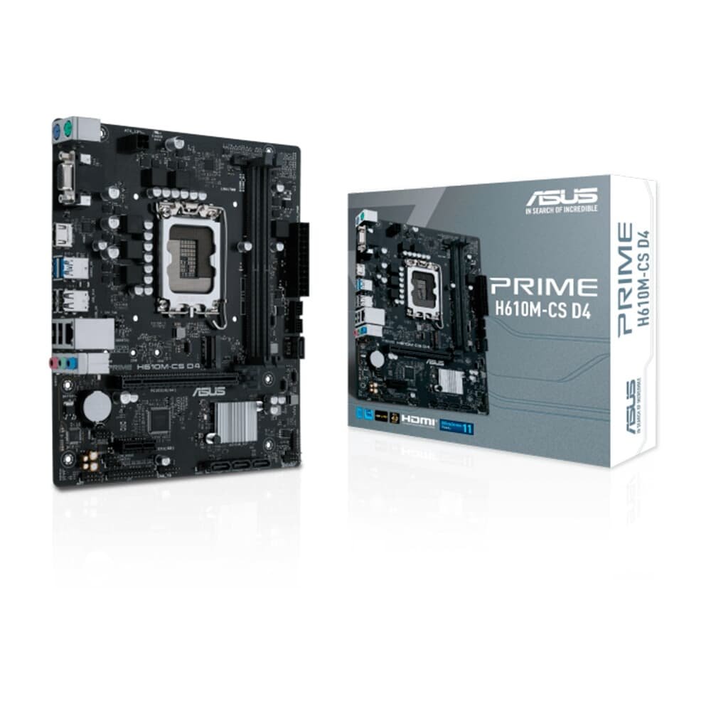 Placa Mãe ASUS PRIME H610M-CS D4, LGA 1700, mATX, DDR4, Preto - 90MB1B60-C1BAY0 4
