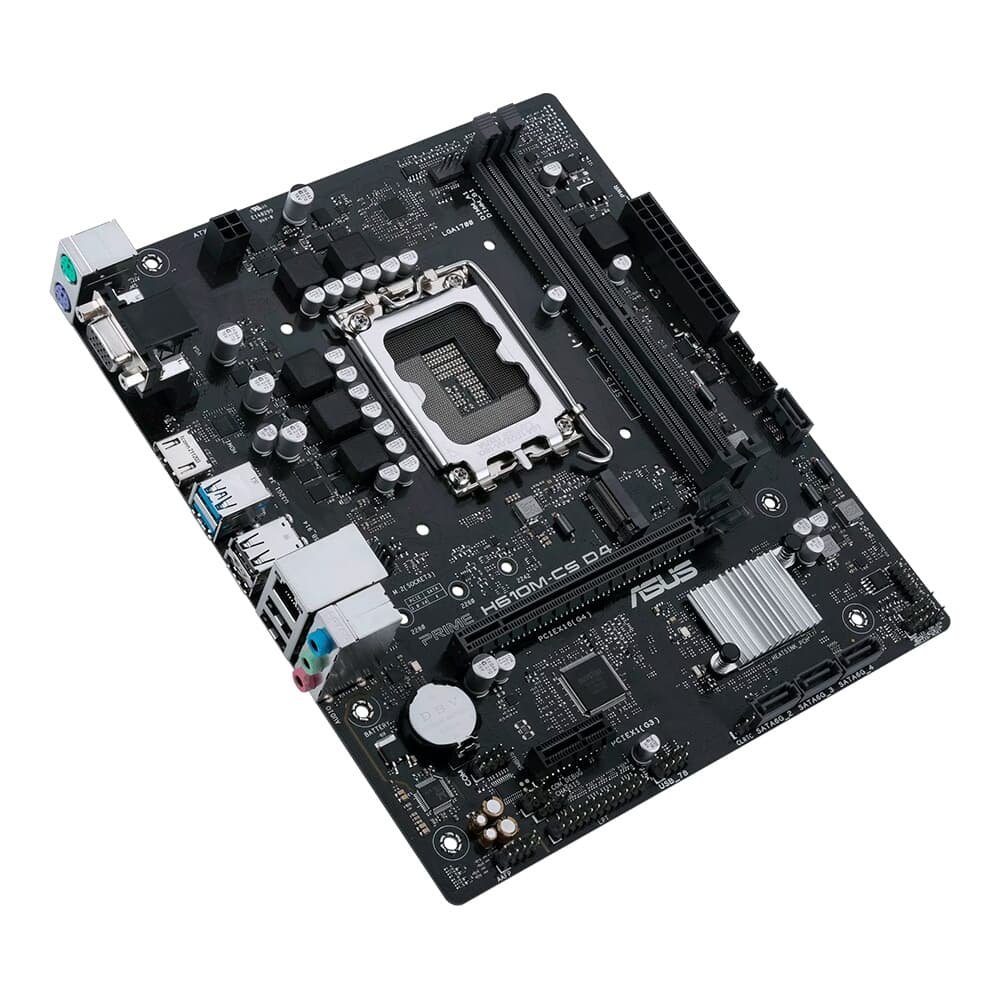 Placa Mãe ASUS PRIME H610M-CS D4, LGA 1700, mATX, DDR4, Preto - 90MB1B60-C1BAY0 Placa Mãe ASUS PRIME H610M-CS D4, LGA 1700, mATX, DDR4, Preto - 90MB1B60-C1BAY0