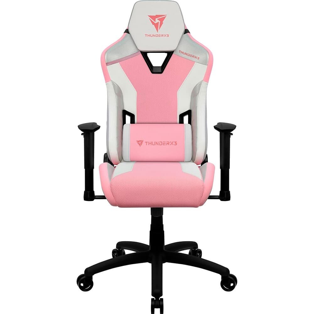 Cadeira Gamer ThunderX3 78322 TC3 Sakura White, Até 120Kg, Encosto Reclinável, Air Tech, Rosa - 78322
