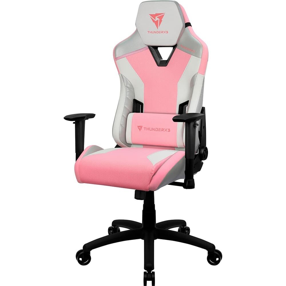 Cadeira Gamer ThunderX3 78322 TC3 Sakura White, Até 120Kg, Encosto Reclinável, Air Tech, Rosa - 78322 - view 6