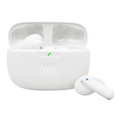 Fone de Ouvido Sem Fio JBL Beam 2, Cancelamento de Ruído, IP54, Até 40 horas de Bateria, Bluetooth, Branco - JBLWBEAM2WHT