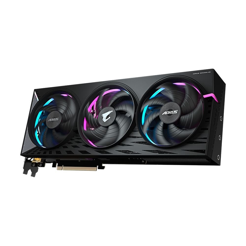 Imagem 6 de 11 do produto Placa de Vídeo Gigabyte RX 9070 XT AORUS ELITE 16G AMD Radeon, RGB, 16GB, GDDR6, 256bits, OpenGL 4.6 - GV-R9070XTAORUS E-16GD