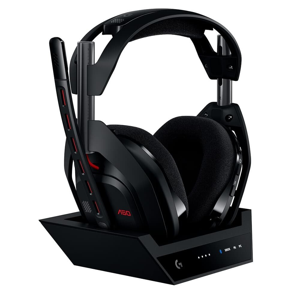Headset Gamer Sem Fio Logitech G Astro A50 LIGHTSPEED + Base Station (Gen 5) Com Tecnologia PLAYSYNC AUDIO, Bluetooth, Preto - 939-002217