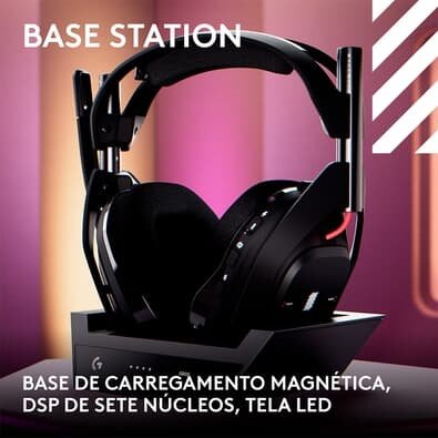 ASTRO GAMING A50 WIRELESS＋BASESTATION Headset Sem Fio ASTRO Gaming A50 + Base Station Gen 4 com Áudio