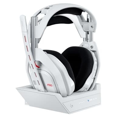 Headset Gamer Sem Fio Astro Gaming A50 LIGHTSPEED + Base Station (Gen 5) Com Tecnologia PLAYSYNC AUDIO, Bluetooth, Branco - 939-002229