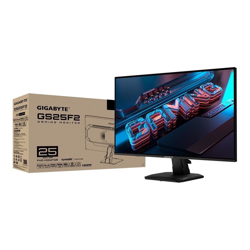 Monitor Gamer Gigabyte 25, FHD, 200Hz, 1ms, IPS, VRR, FreeSync Premium, HDR 10, Alto-falante Embutido - GS25F2-SA - view 12