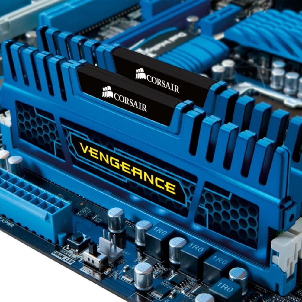 Memória Corsair Vengeance 16GB (2x8GB), 1600Mhz, DDR3, CL10, Preto