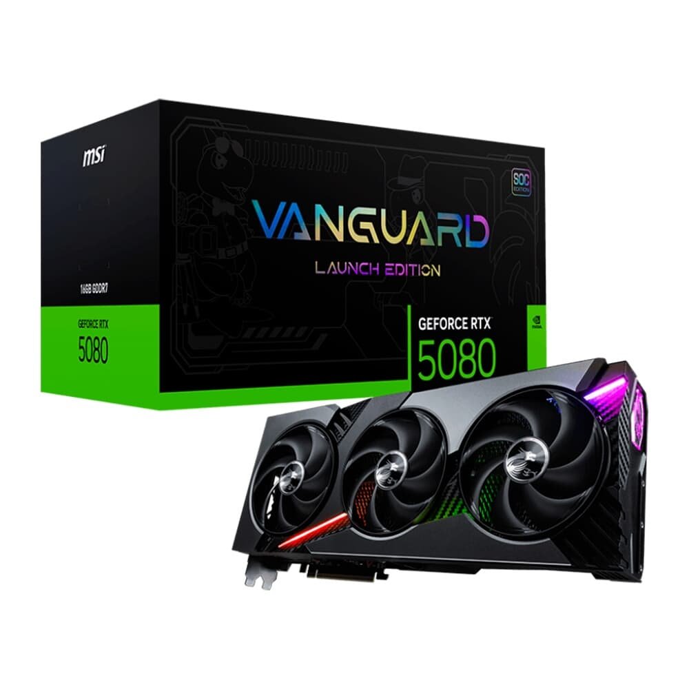 Placa de Vídeo MSI RTX 5080 16G VANGUARD | KaBuM!