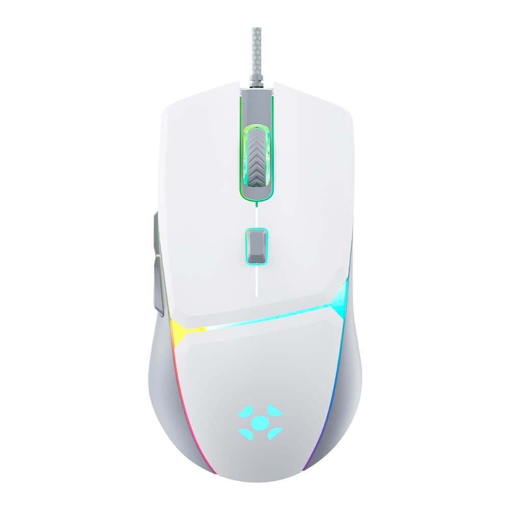 Mouse Gamer Fortrek 83910 Crusader 12800DPI, USB, Branco - 83910