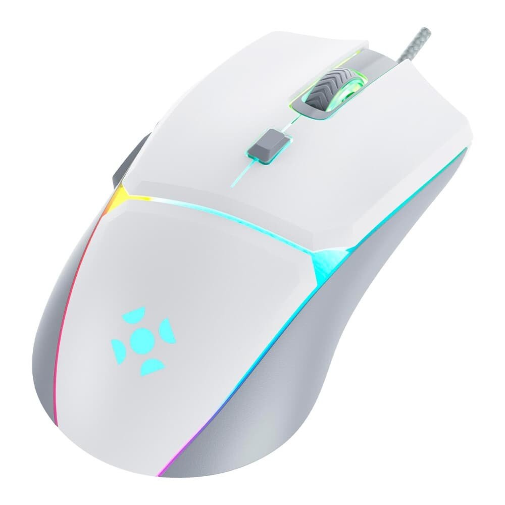 Mouse Gamer Fortrek ( Balão.info) Crusader 12800DPI, USB, Branco - ( Balão.info - foto 2