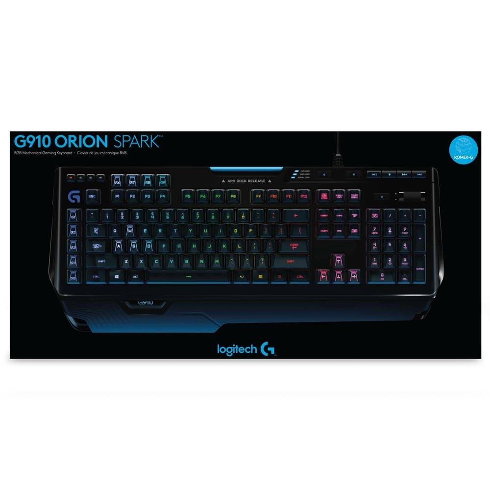 Imagem 6 de 8 do produto Teclado Mecânico Gamer Logitech G910 Orion Spark, RGB, Switch Romer-G, US - 920-006385