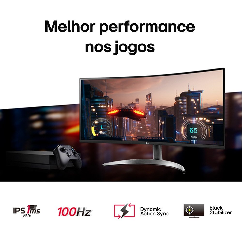 "Monitor Gamer LG 29"", FHD, UltraWide, 100Hz, 1ms, IPS, USB-C, Som Integrado - 29WQ600B-W.AWZM" - view 4