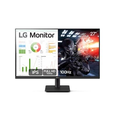 "Monitor Gamer LG 27"", FHD, 100Hz, 5ms, IPS, Dynamic Action Sync, HDMI, Preto - 27MS500-B"