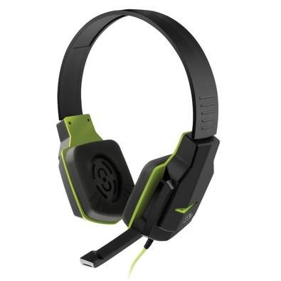 Headset Gamer Multilaser Earpad de Silicone P2 Preto e Verde - PH146