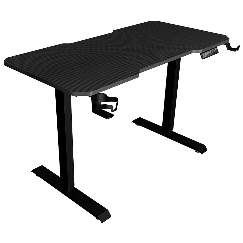 Mesa Gamer Lift Rise Mode Madeira MDF, Com Regulagem de Altura Elétrica, 1 Motor, 3 Memorizações, Preto Fibra de Carbono - RM-ML-01-FB - view 3