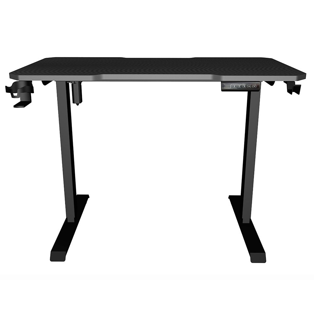 Mesa Gamer Lift Rise Mode Madeira MDF, Com Regulagem de Altura Elétrica, 1 Motor, 3 Memorizações, Preto Fibra de Carbono - RM-ML-01-FB - view 4
