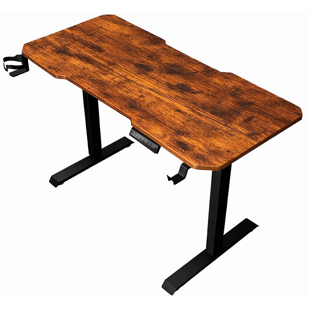Mesa Gamer Lift Rise Mode Madeira MDF, Com Regulagem de Altura Elétrica, 1 Motor, 3 Memorizações, Rústico - RM-ML-01-MR - view 2