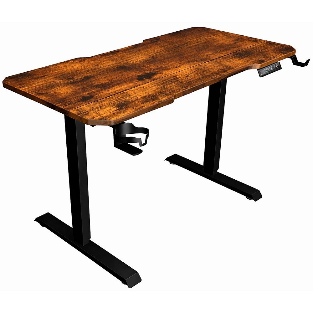 Mesa Gamer Lift Rise Mode Madeira MDF, Com Regulagem de Altura Elétrica, 1 Motor, 3 Memorizações, Rústico - RM-ML-01-MR - view 3