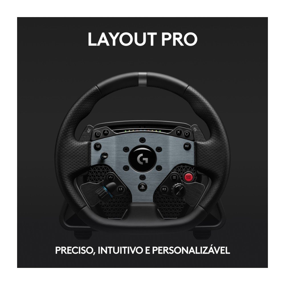 Volante Logitech PRO WHEEL para PS5, PS4 e PC - 941-000176 Volante Logitech PRO WHEEL para PS5, PS4 e PC - 941-000176