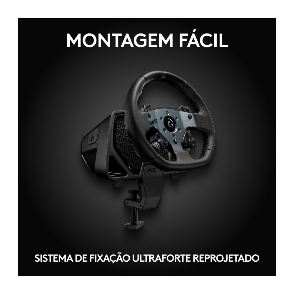 Volante Logitech PRO WHEEL para PS5, PS4 e PC - 941-000176 Volante Logitech PRO WHEEL para PS5, PS4 e PC - 941-000176