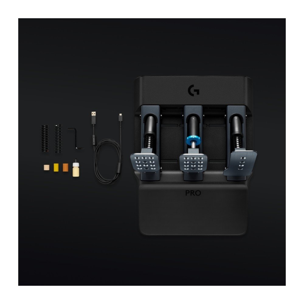 Pedais Logitech G PRO WHEEL para PS5, PS4, Xbox Series X|S, Xbox One e PC - 941-000186