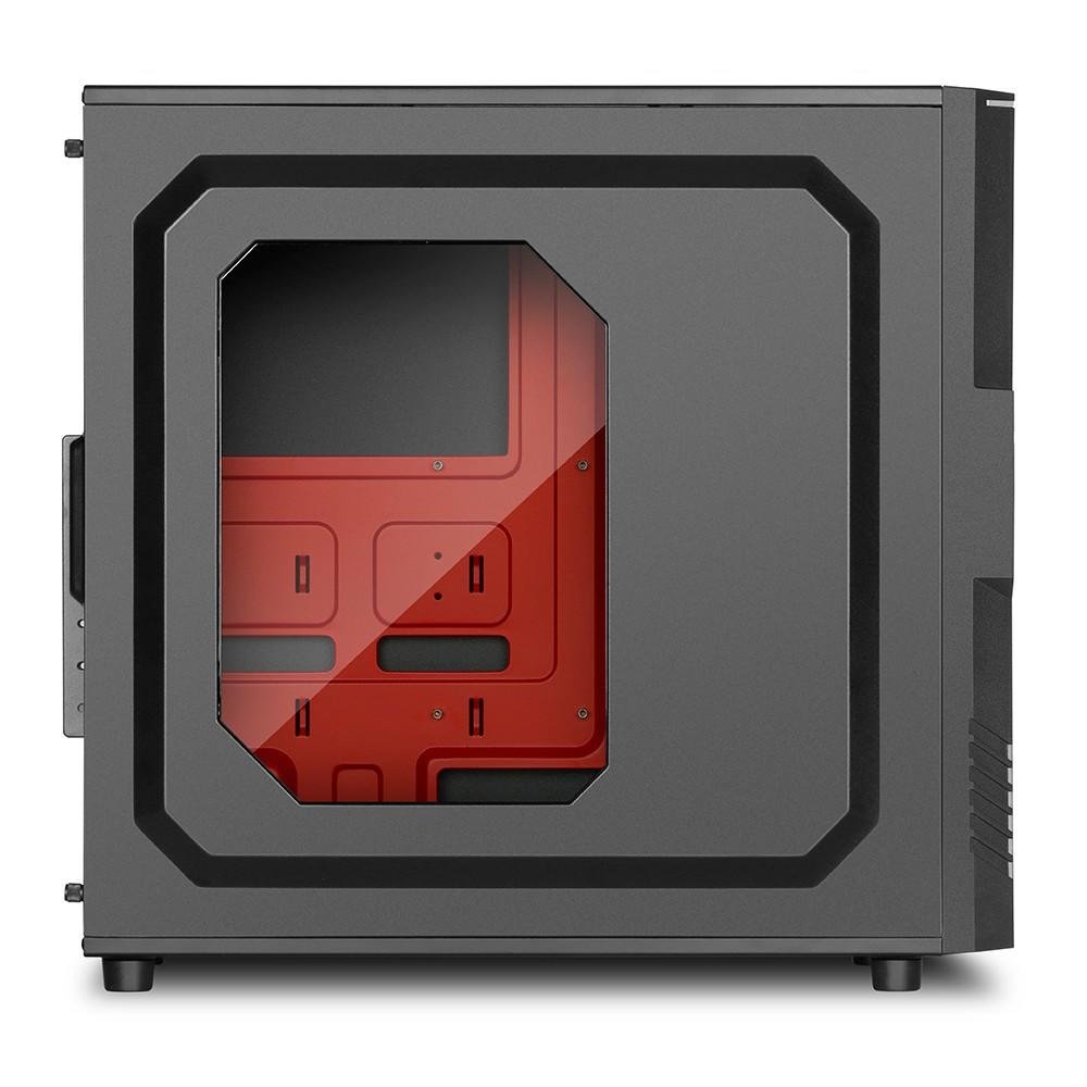 Imagem 4 de 5 do produto Gabinete ATX Sharkoon T3-W Red