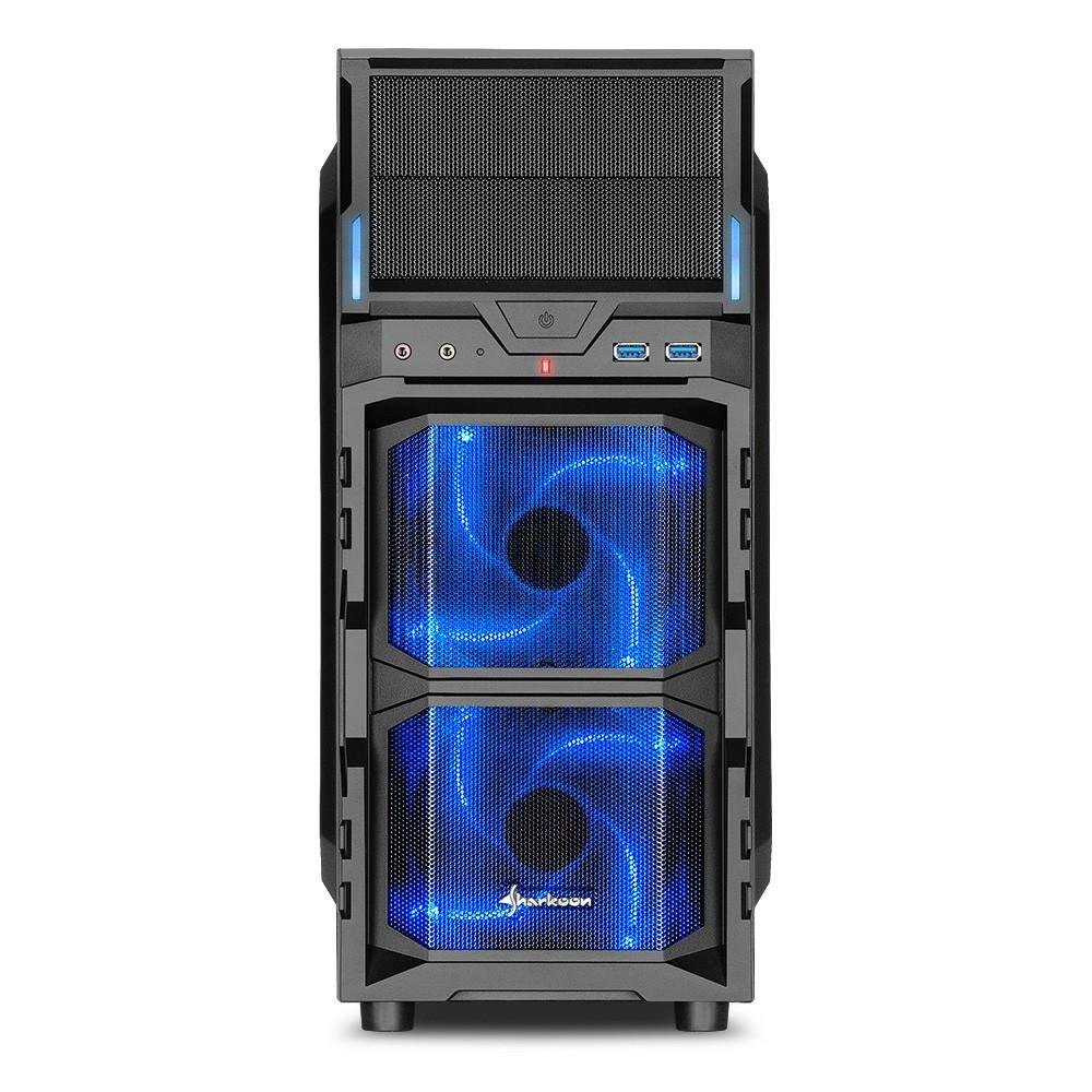 Gabinete Sharkoon ATX USB 3.0  Fan LED 120mm VG5-W Blue