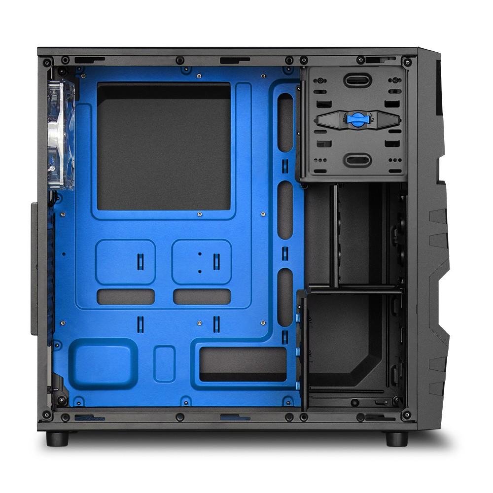 Gabinete Sharkoon ATX USB 3.0  Fan LED 120mm VG5-W Blue