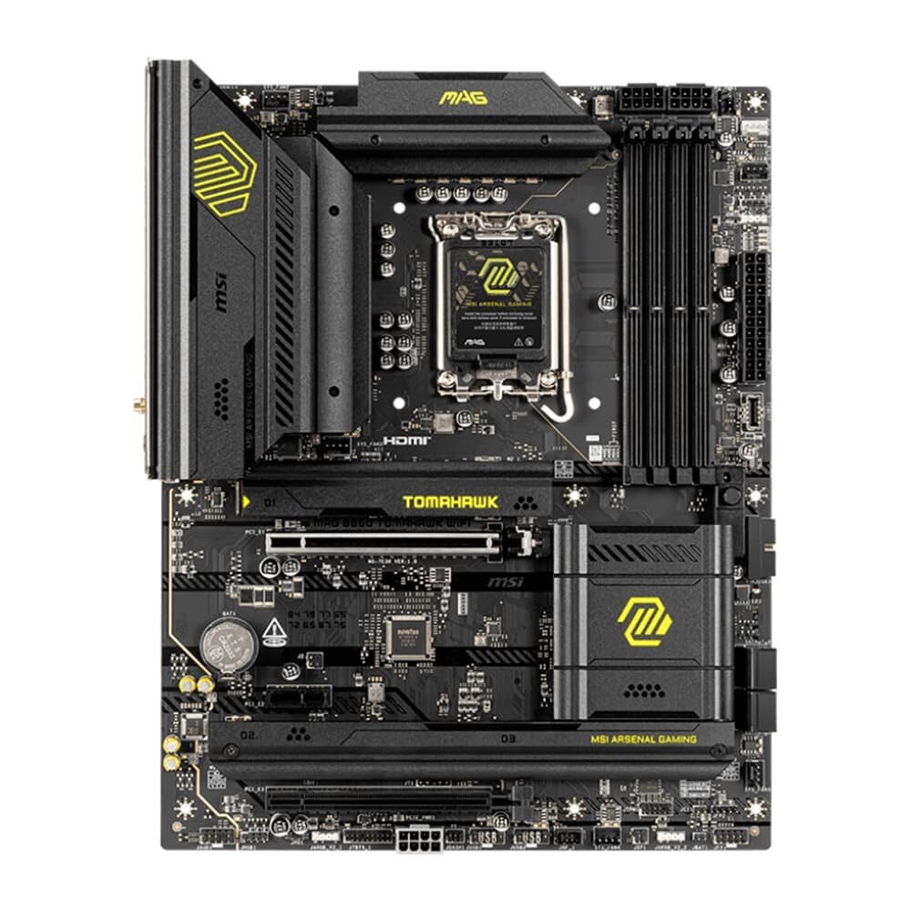Placa Mãe MSI MAG B860 TOMAHAWK WIFI, Intel, ATX, DDR5 UDIMM, Wi-Fi 7, Preto - B860TOMAHAWKWIFI 4