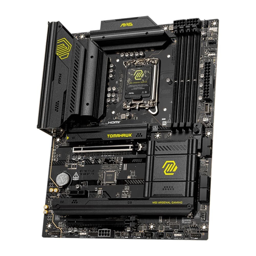 Imagem 2 de 5 do produto Placa Mãe MSI MAG B860 TOMAHAWK WIFI, Intel, ATX, DDR5 UDIMM, Wi-Fi 7, Preto - B860TOMAHAWKWIFI