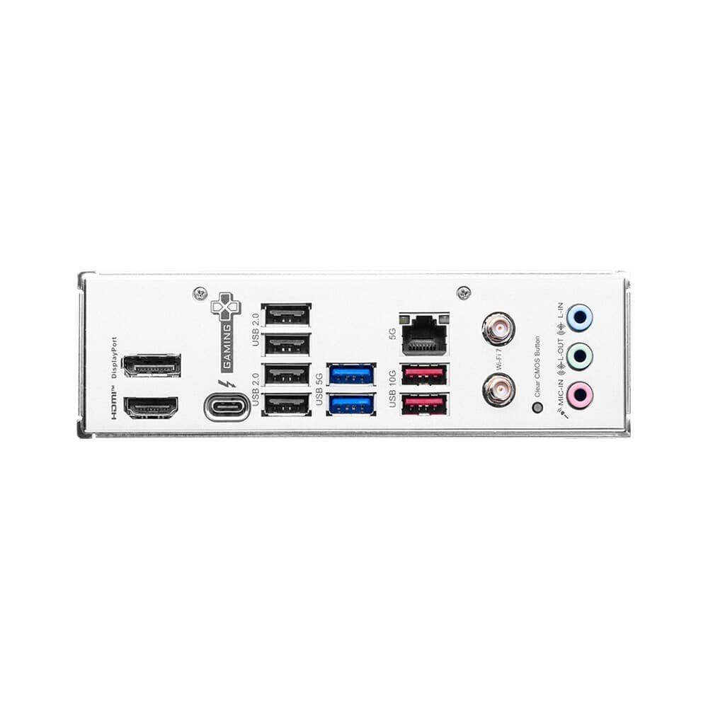 Imagem 4 de 5 do produto Placa Mãe MSI B860 GAMING PLUS WIFI, Intel, ATX, DDR5 UDIMM, Wi-Fi 7, Preto - B860GPLUSWIFI