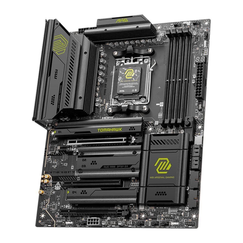 Placa Mãe MSI MAG X870E TOMAHAWK WIFI, AMD, Socket AM5, ATX, DDR5 UDIMM, Wi-Fi 7, Preto - X870ETOMAHAWKWIFI - view 2