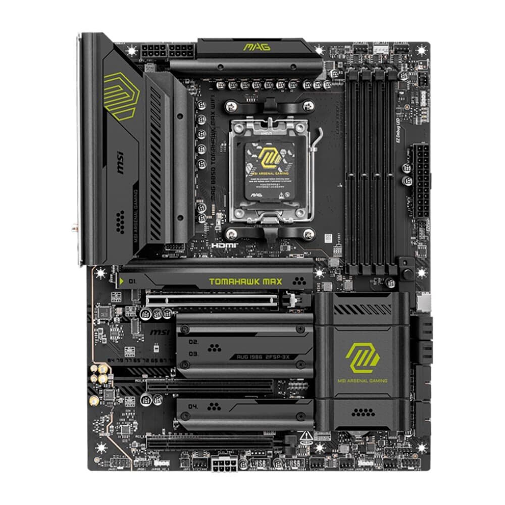 Placa Mãe MSI MAG B850 TOMAHAWK MAX WIFI, AMD, Socket AM5, ATX, DDR5 UDIMM, Wi-Fi 7, Preto - B850TMAHAWKWIFIMAX 4