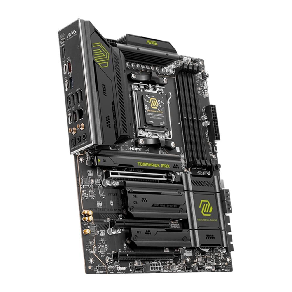 Placa Mãe MSI MAG B850 TOMAHAWK MAX WIFI, AMD, Socket AM5, ATX, DDR5 UDIMM, Wi-Fi 7, Preto - B850TMAHAWKWIFIMAX - view 2