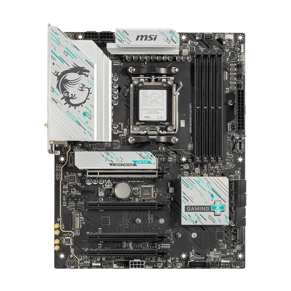 Placa Mãe MSI B850 GAMING PLUS WIFI, AMD, Socket AM5, ATX, DDR5 UDIMM, Wi-Fi 7, Preto - B850GPW 4