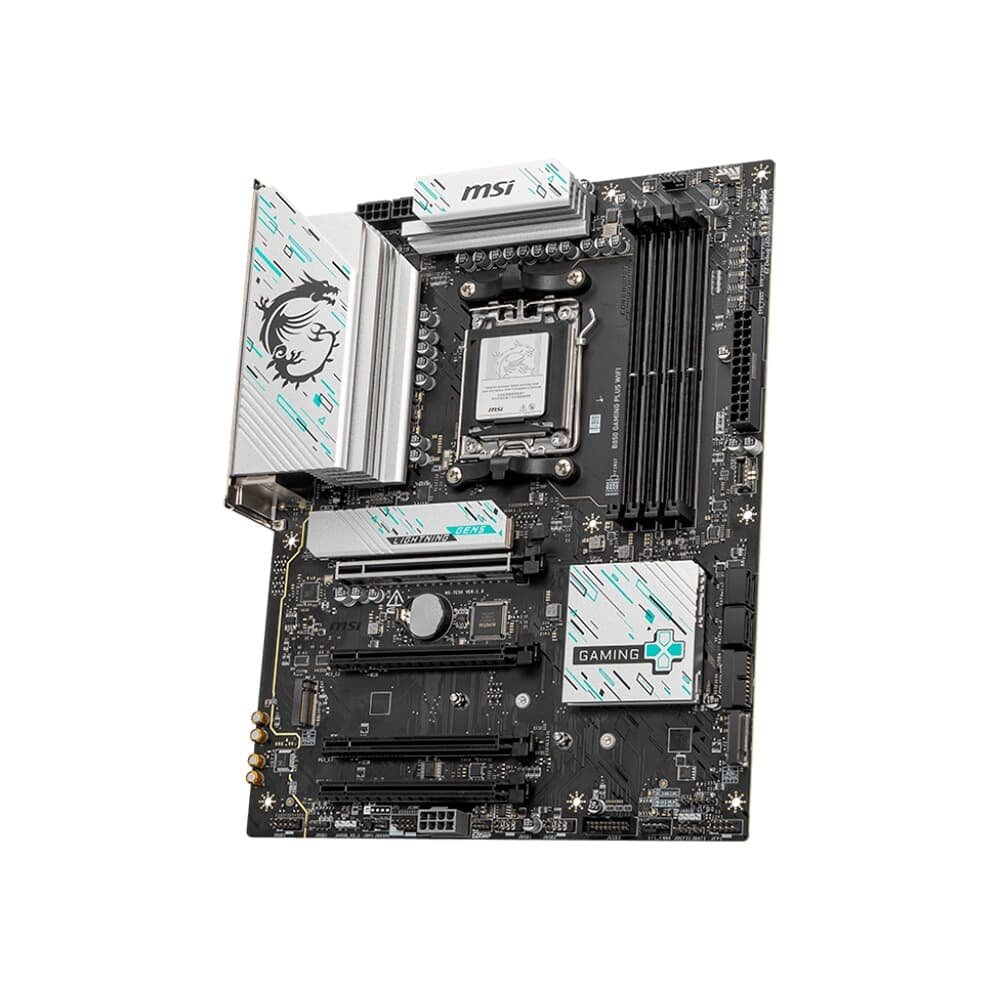 Placa Mãe MSI B850 GAMING PLUS WIFI, AMD, Socket AM5, ATX, DDR5 UDIMM, Wi-Fi 7, Preto - B850GPW