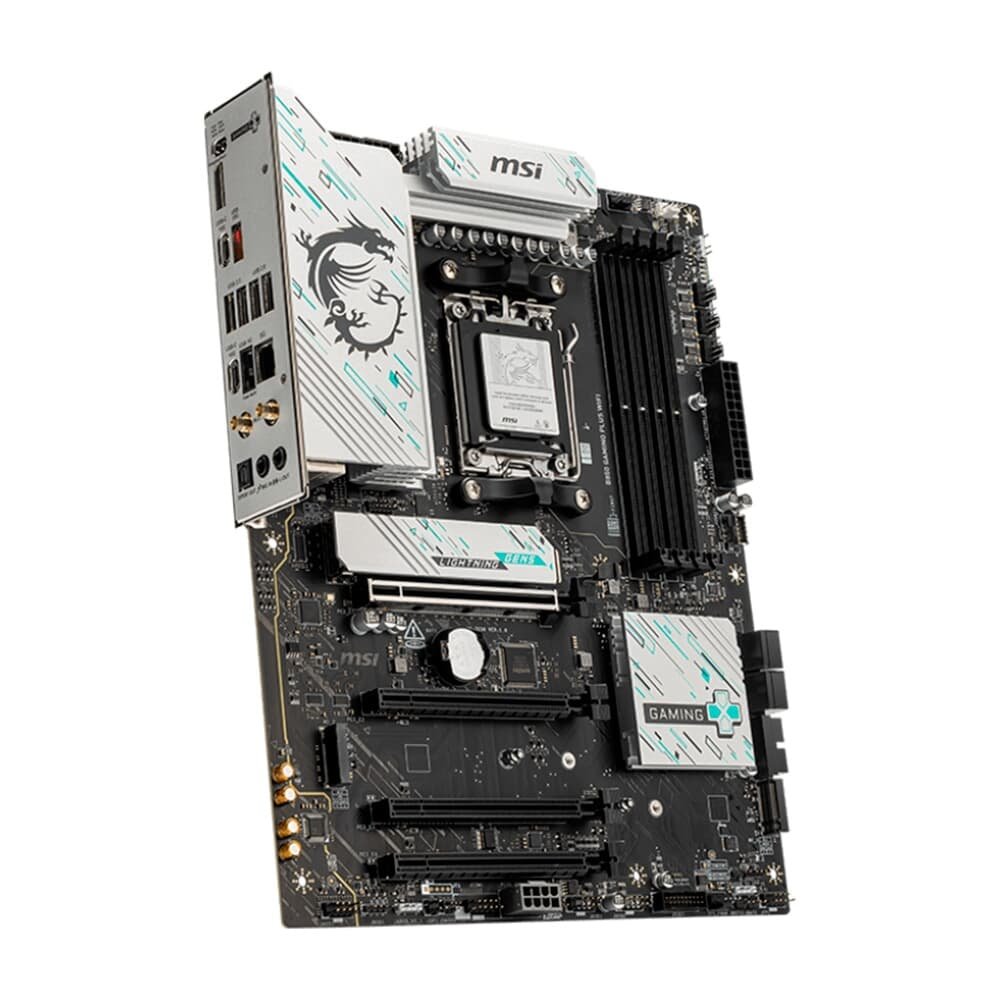 Placa Mãe MSI B850 GAMING PLUS WIFI, AMD, Socket AM5, ATX, DDR5 UDIMM, Wi-Fi 7, Preto - B850GPW - view 3