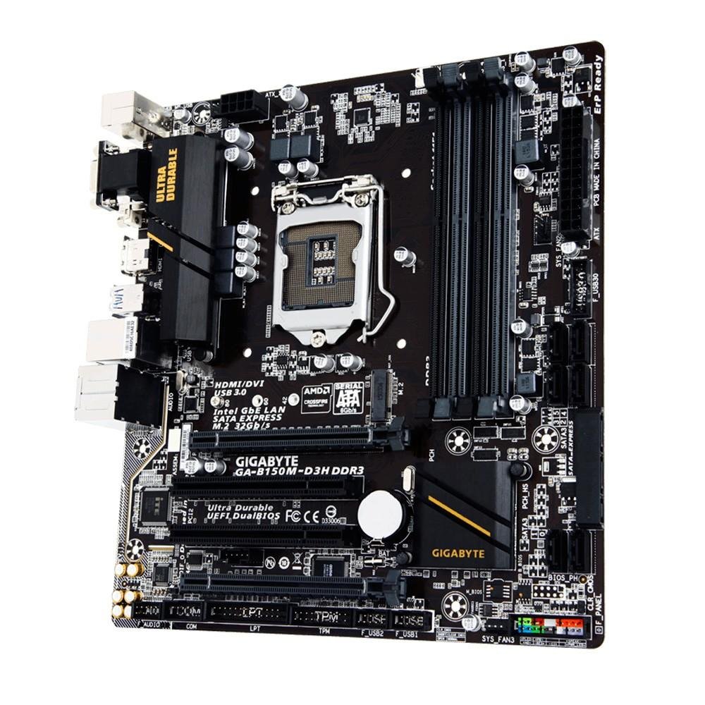 Imagem 3 de 4 do produto Placa-Mãe Gigabyte GA-B150M-D3H, Intel LGA 1151, mATX, DDR3